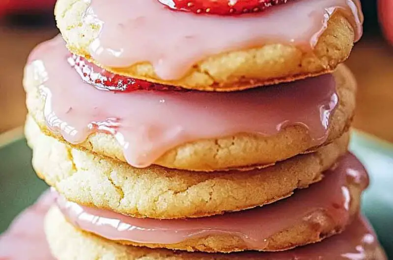 Strawberry Glaze Cookies Delight