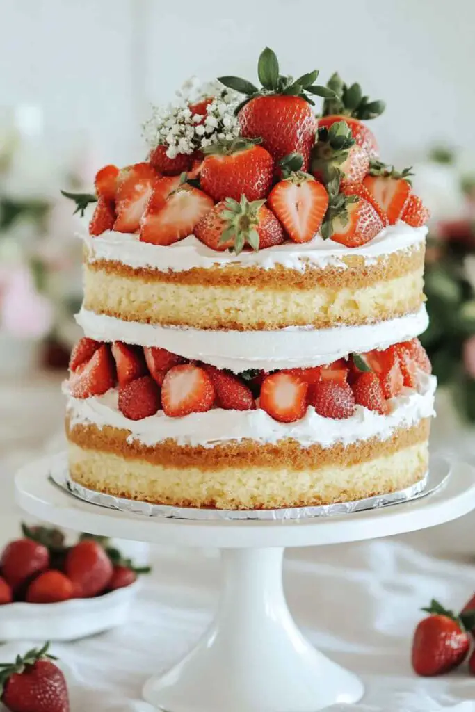 Strawberry Shortcake Layer Cake