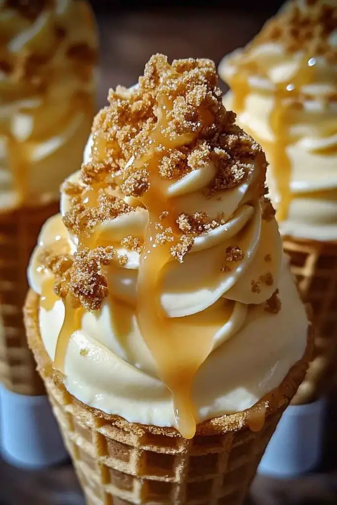 How to Make Banana Pudding Cheesecake Cones