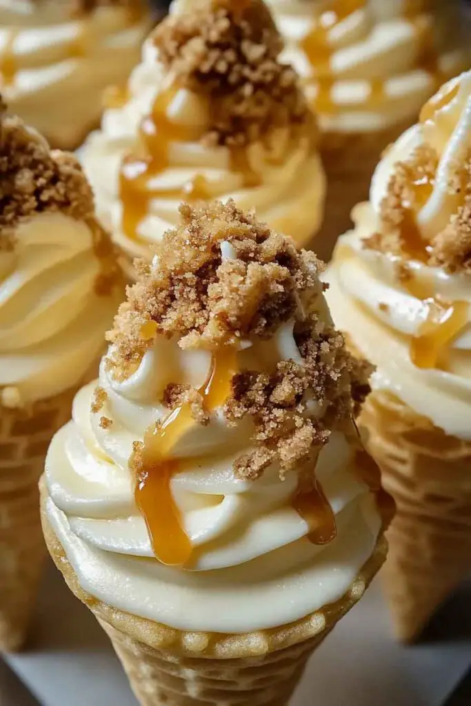 Banana Pudding Cheesecake Cones