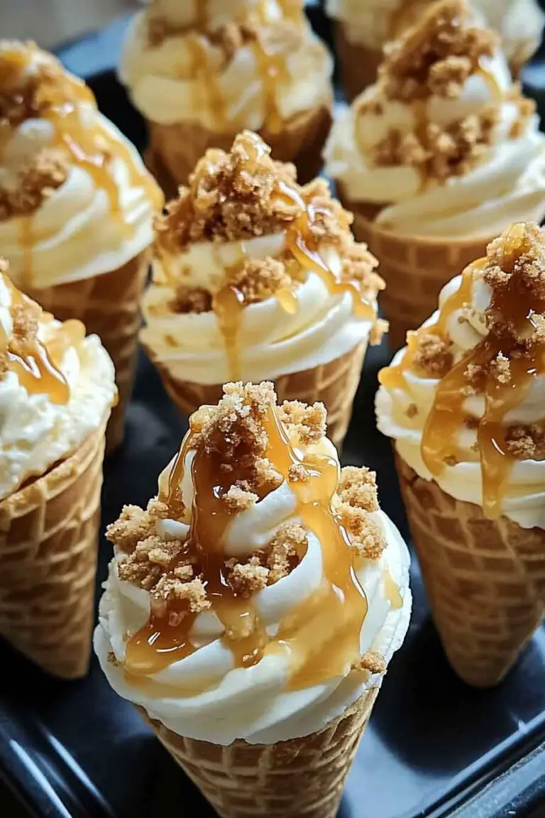 Banana Pudding Cheesecake Cones