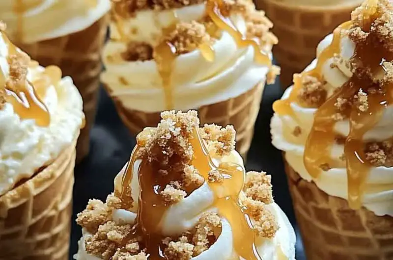 Banana Pudding Cheesecake Cones