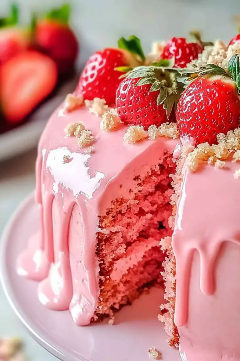 Barbie Pink Strawberry Cake