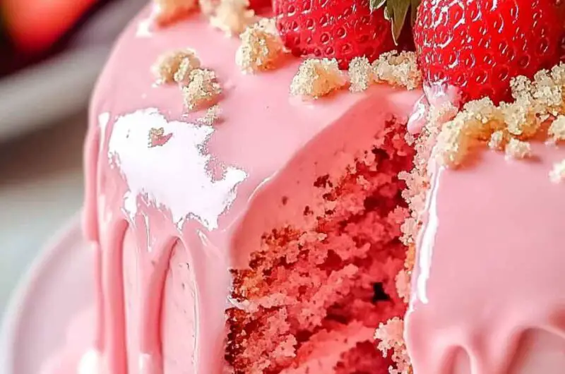 Barbie Pink Strawberry Cake