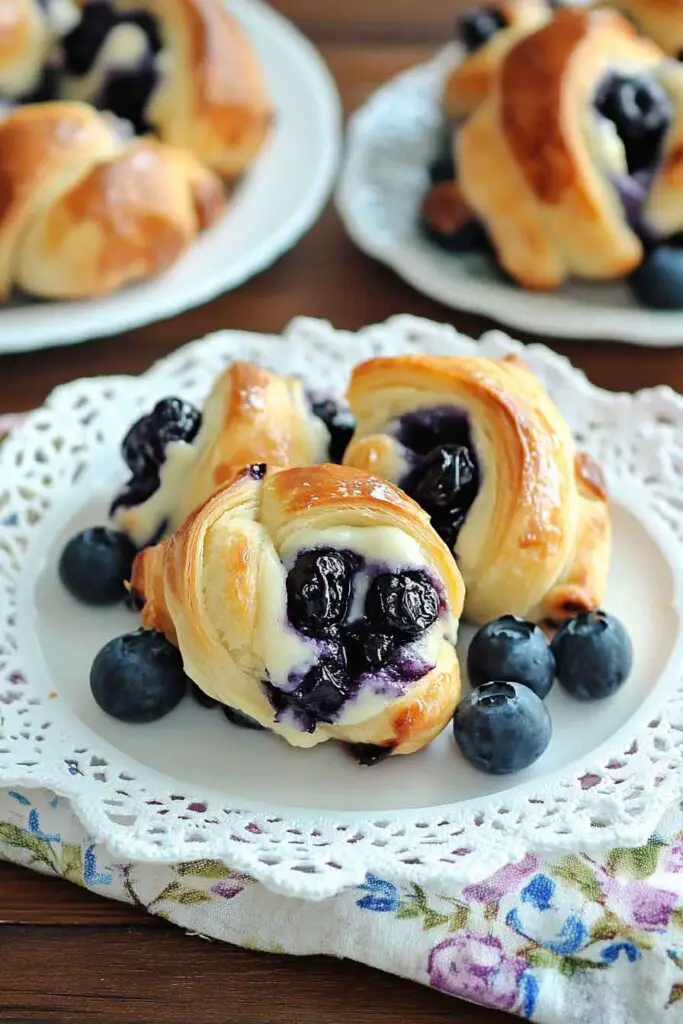 How to Make Blueberry Cheesecake Rolls
