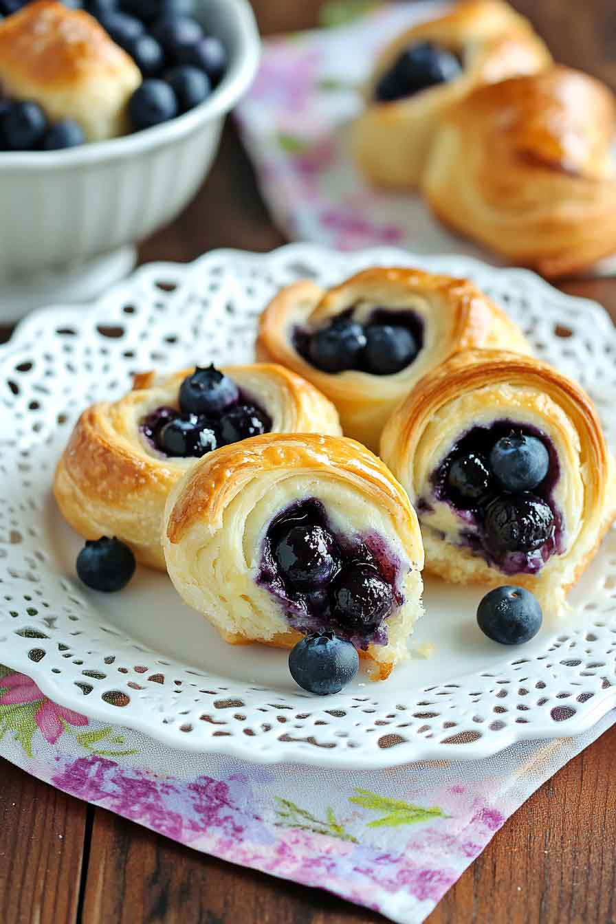 Blueberry Cheesecake Rolls Recipe