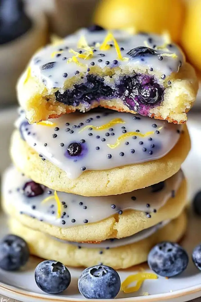 Ingredients for Blueberry Lemon Frost Cookies