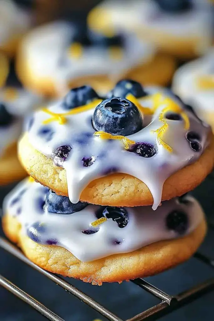 Blueberry Lemon Frost Cookies