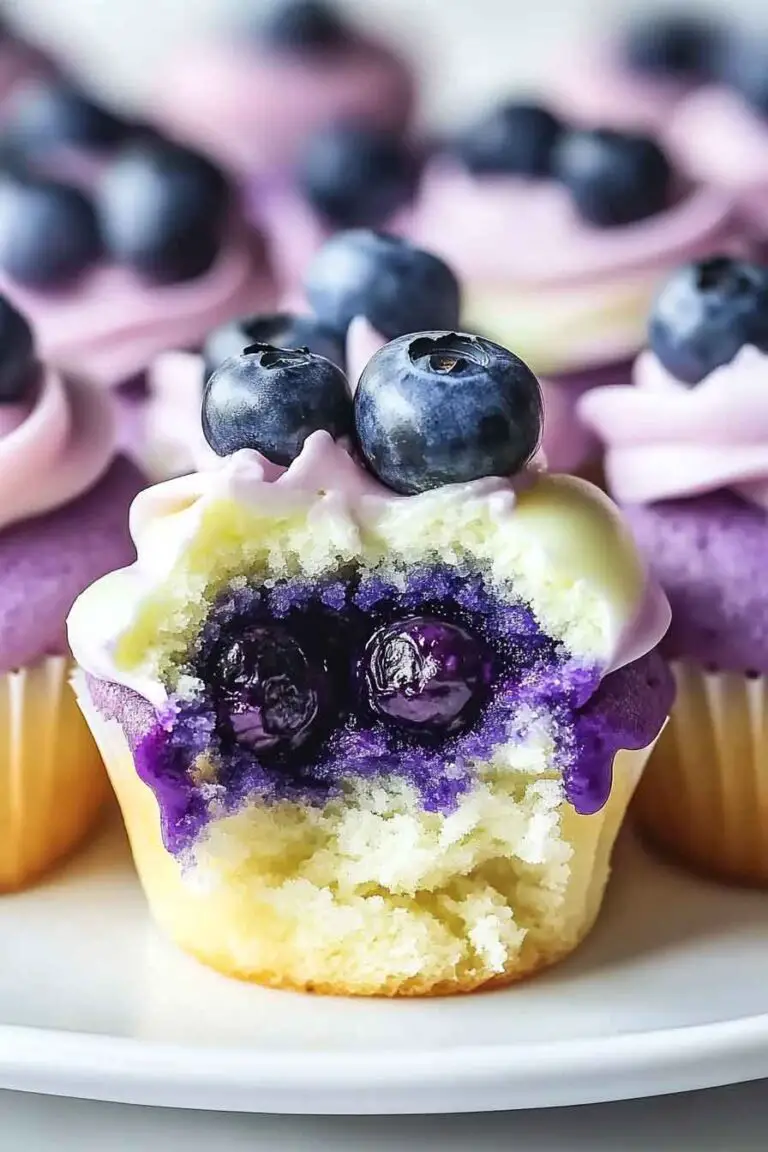 Blueberry Lime Cheesecake Cupcakes