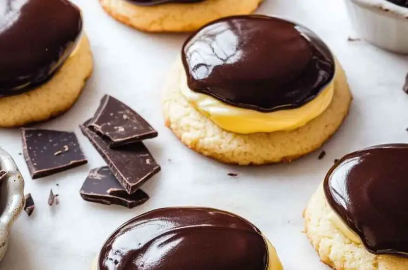 Boston Cream Pie Cookies