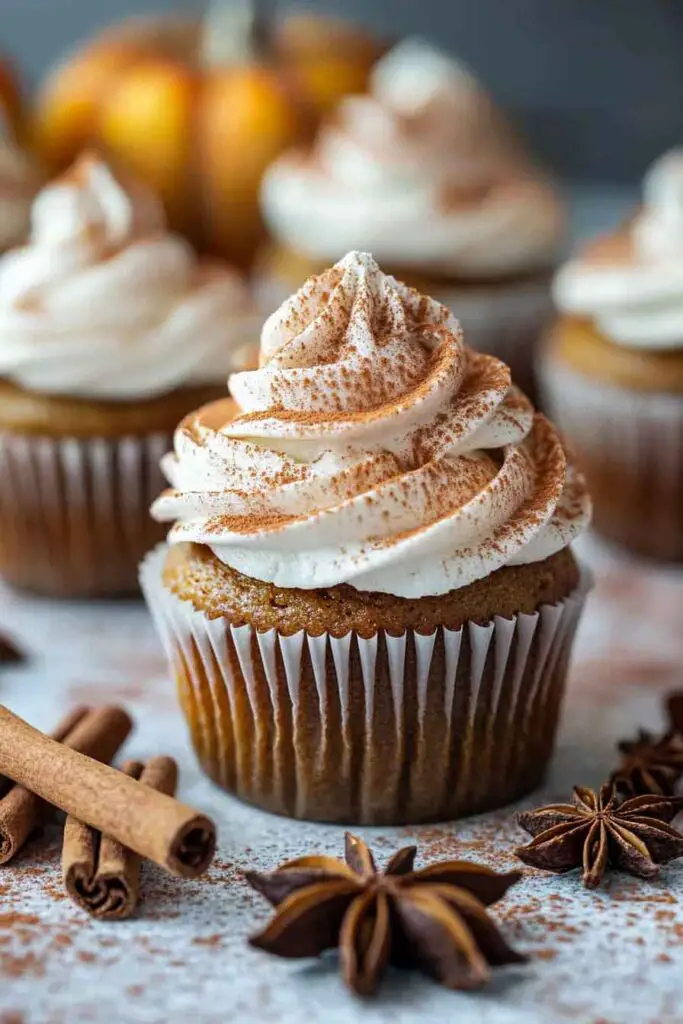 Chai Pumpkin Latte Cupcakes