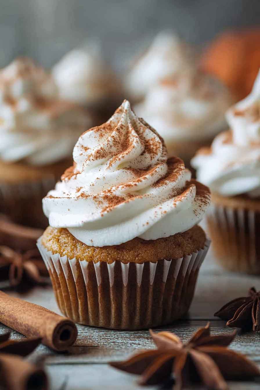Chai Pumpkin Latte Cupcakes