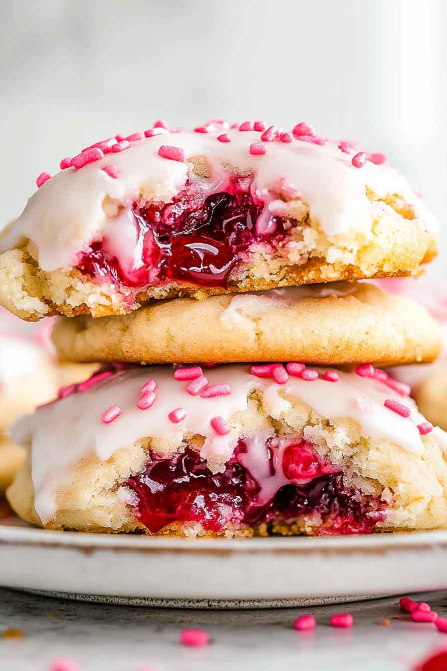 Cherry Pie Stuffed Cookies