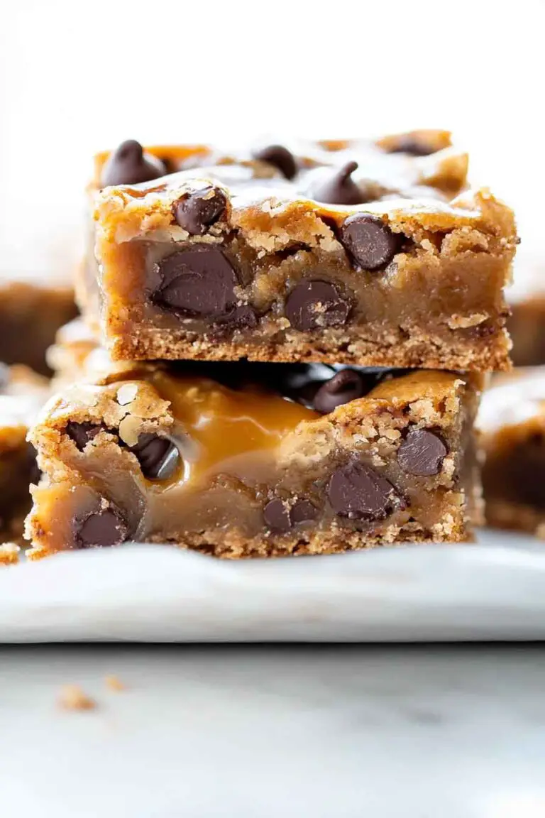 Chocolate Chip Caramel Bars