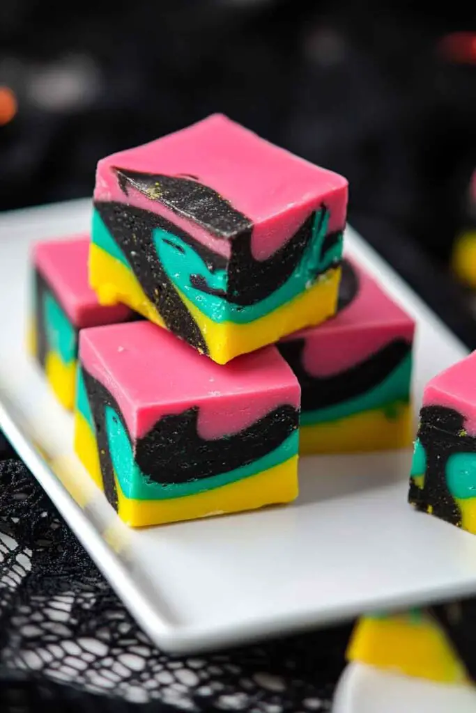 Ingredients for Colorful Halloween Fudge