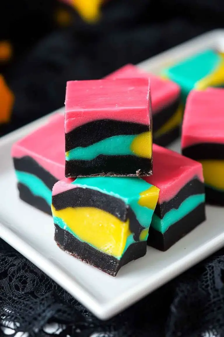 colorful Halloween Fudge