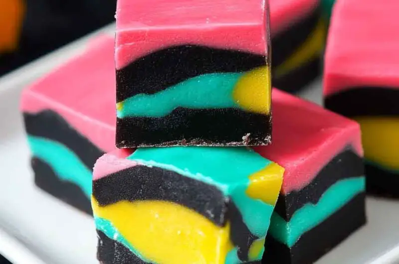 Colorful Halloween Fudge