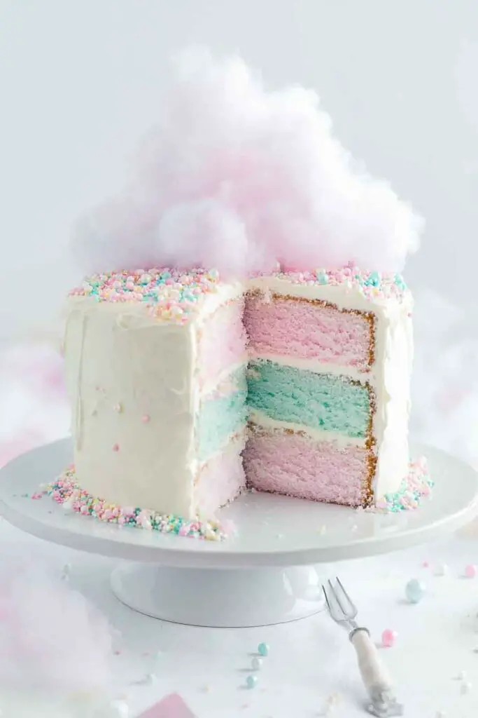 How to Make Cotton Candy Cake 