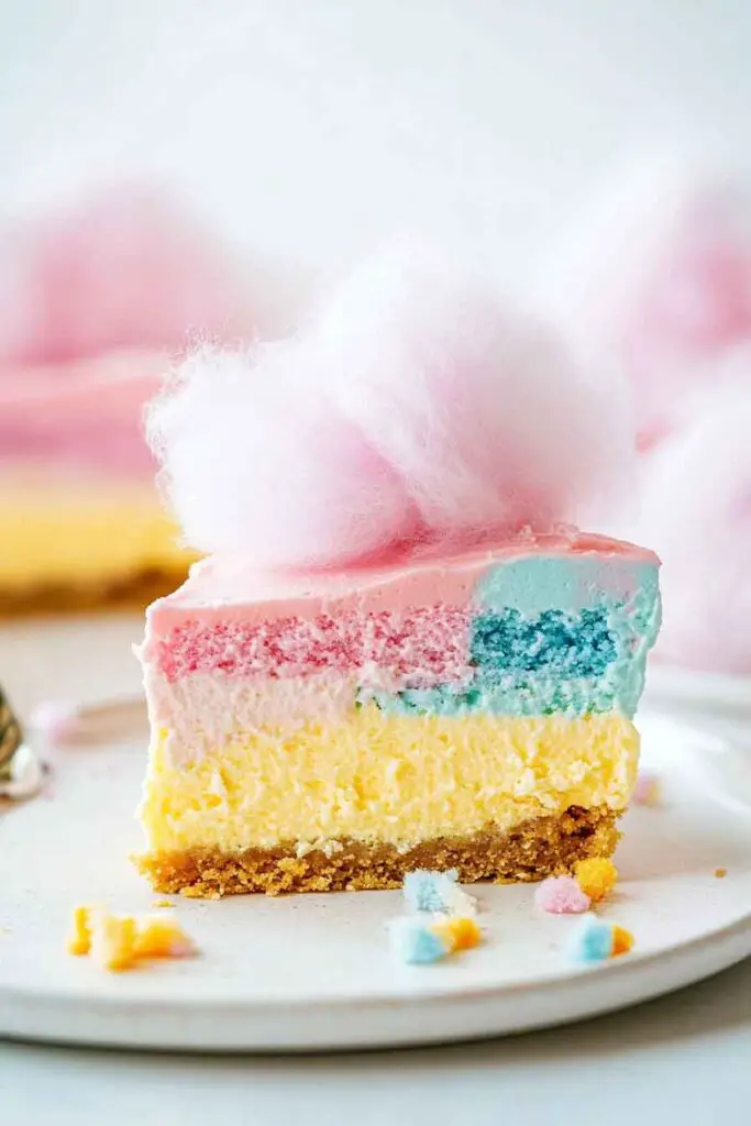 How to Make Cotton Candy Cheesecake