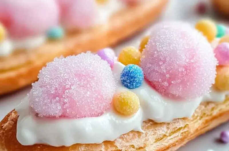 Cotton Candy Cloud Éclairs