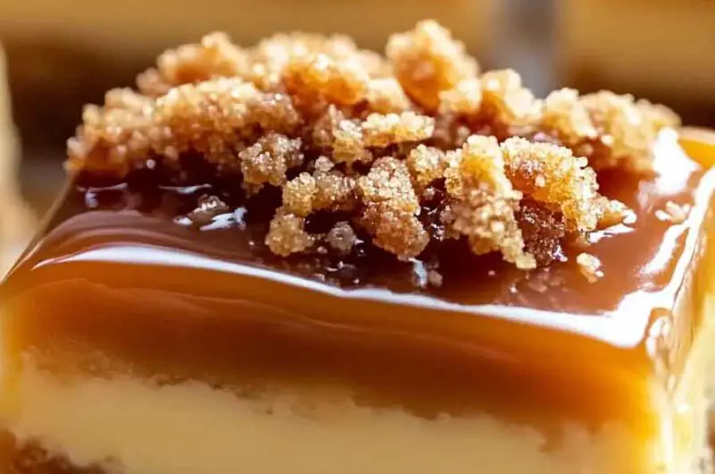 Decadent Caramel Cheesecake Bars