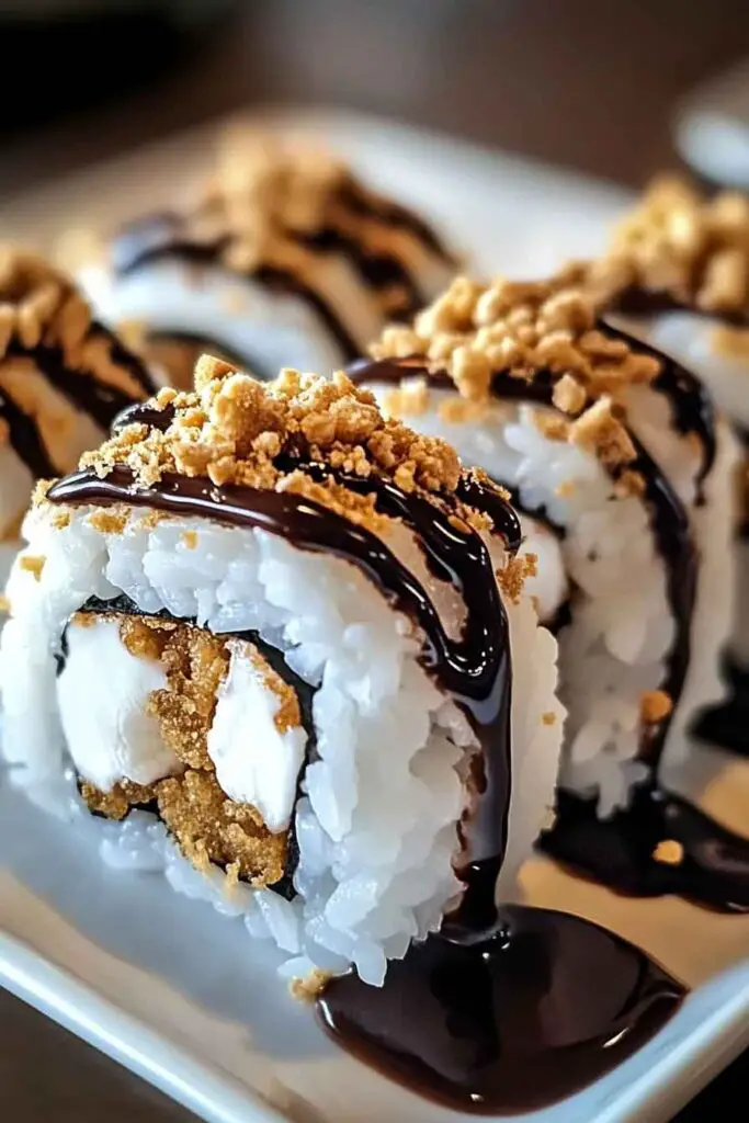 Decadent Smores Sushi Rolls