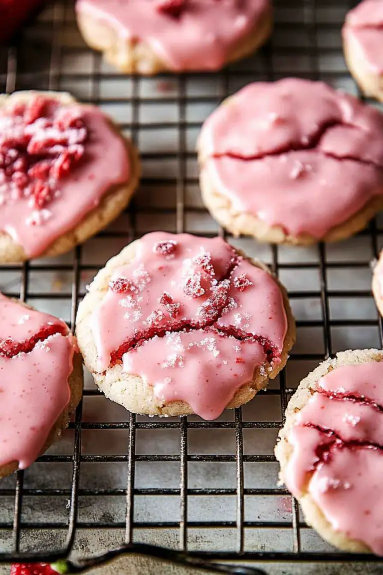 Double Strawberry Sugar Cookies
