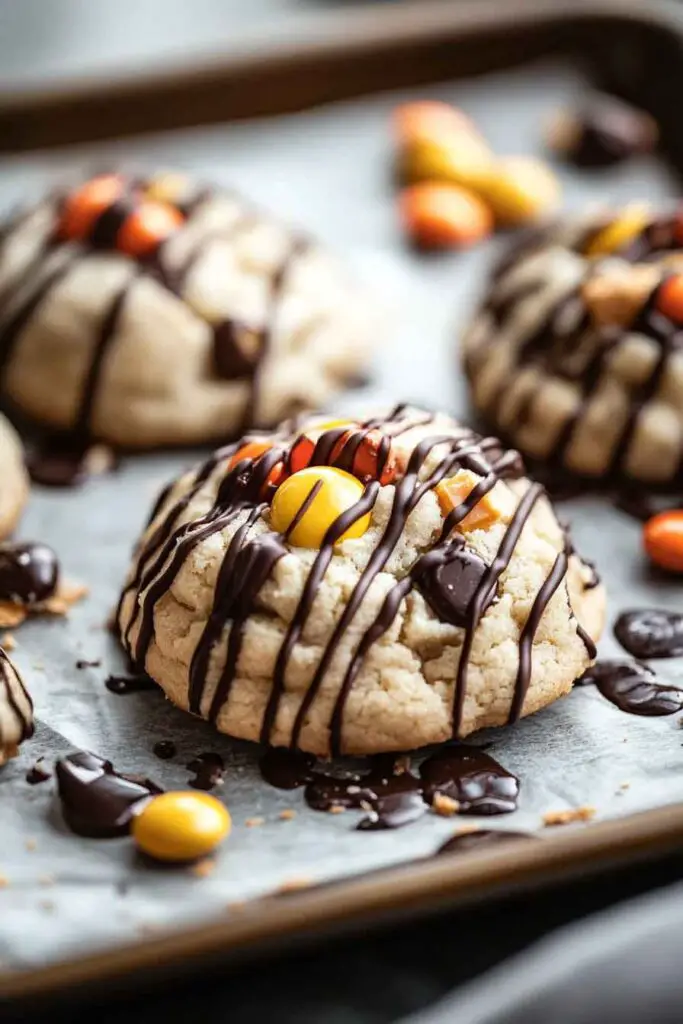 Ingredients for Gooey Reese's Cheesecake Cookies