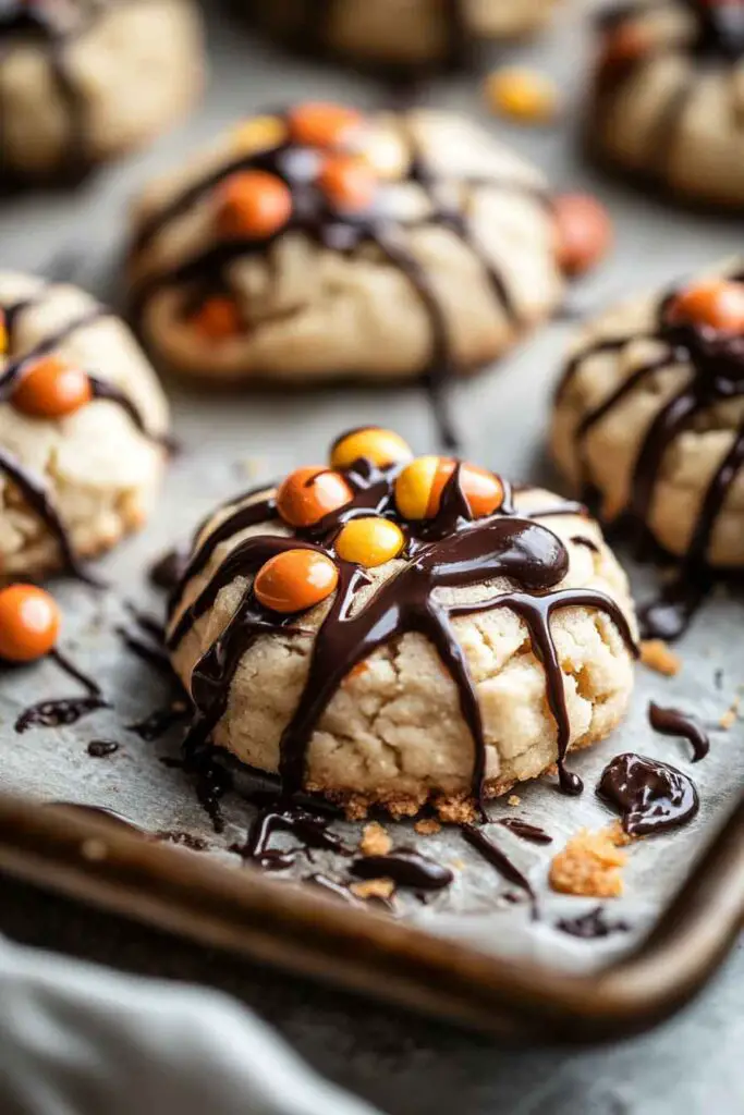 Gooey Reeses Cheesecake Cookies