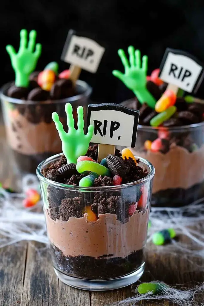 How to Make Halloween Dirt Cups