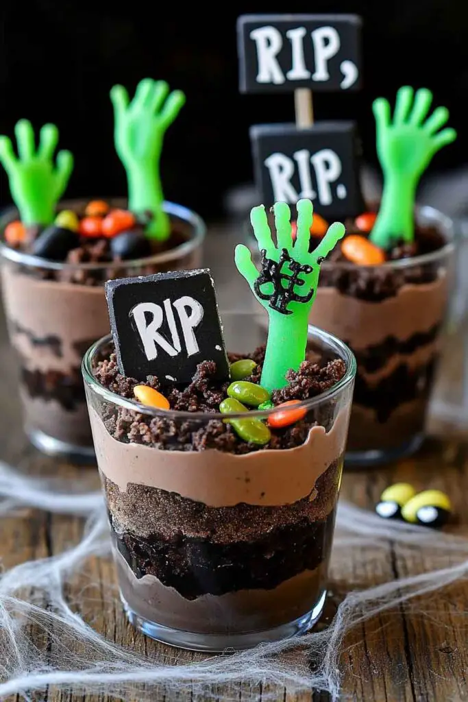 How to Make Halloween Dirt Cups