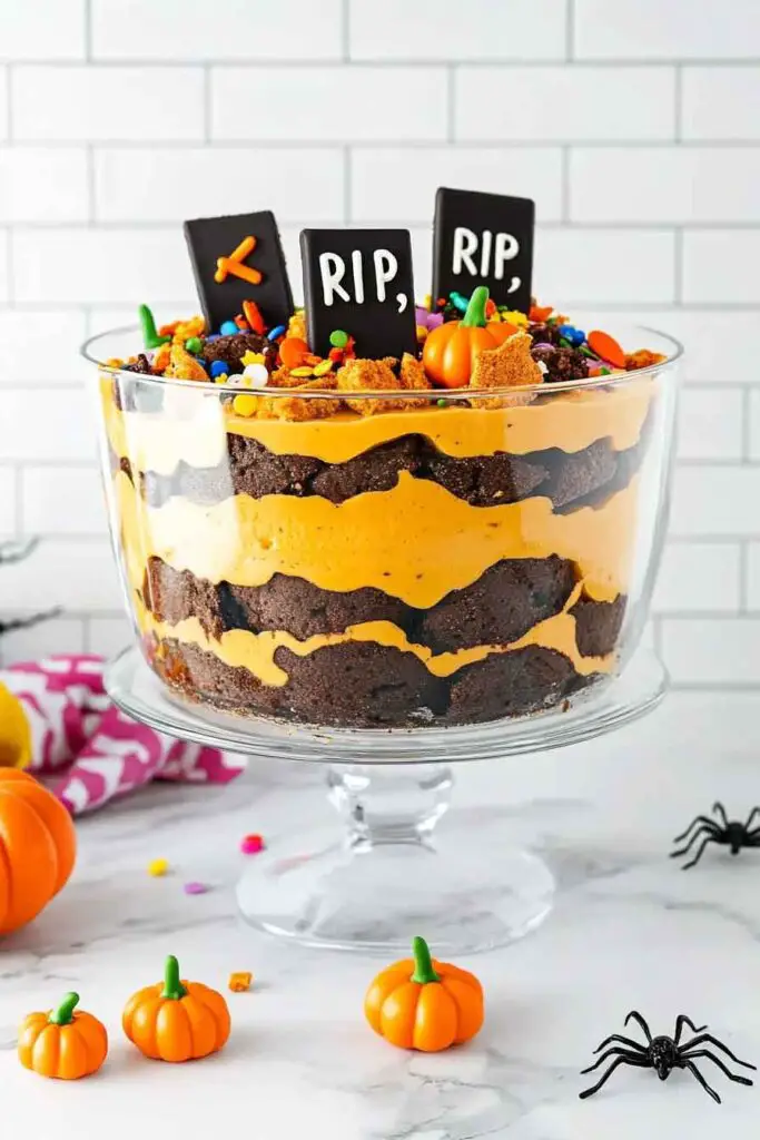 Ingredients for Halloween Trifle