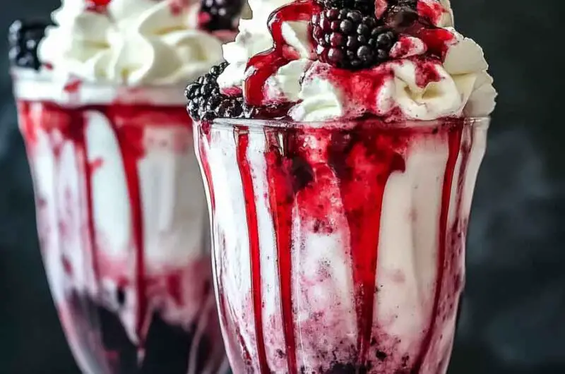 Halloween Vampire Ice Cream Floats
