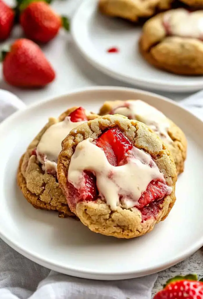 Irresistible Strawberry Cheesecake Cookies