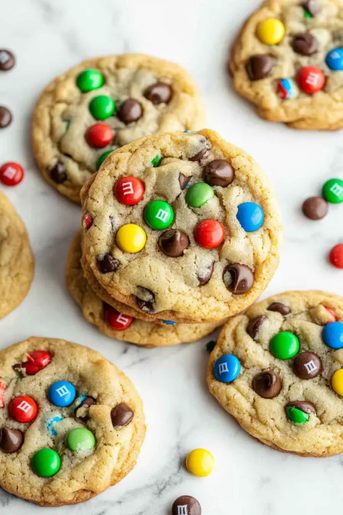 M&M Chocolate Chip Cookies