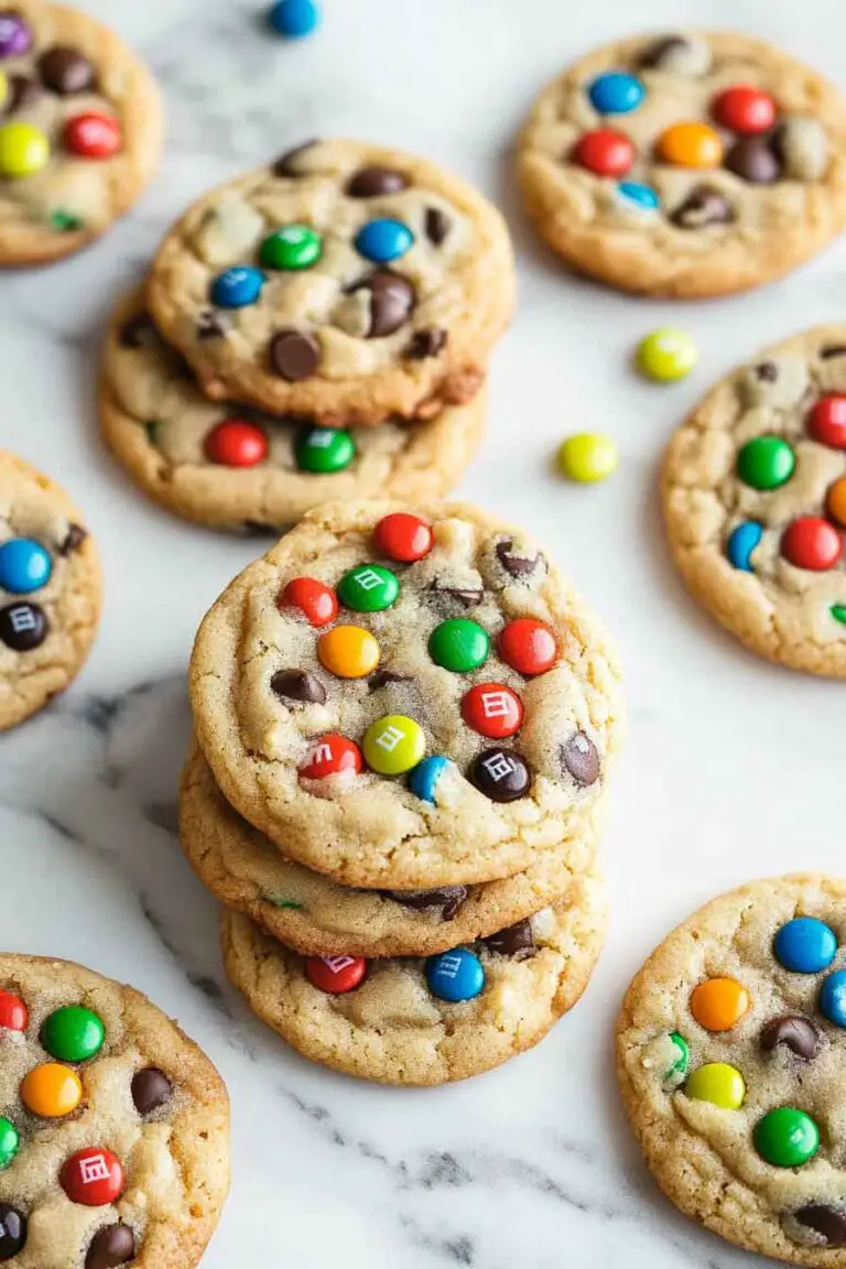 M&M Chocolate Chip Cookies