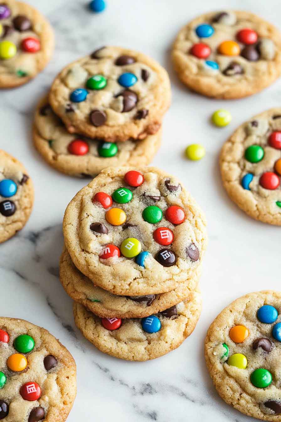 M&M Chocolate Chip Cookies