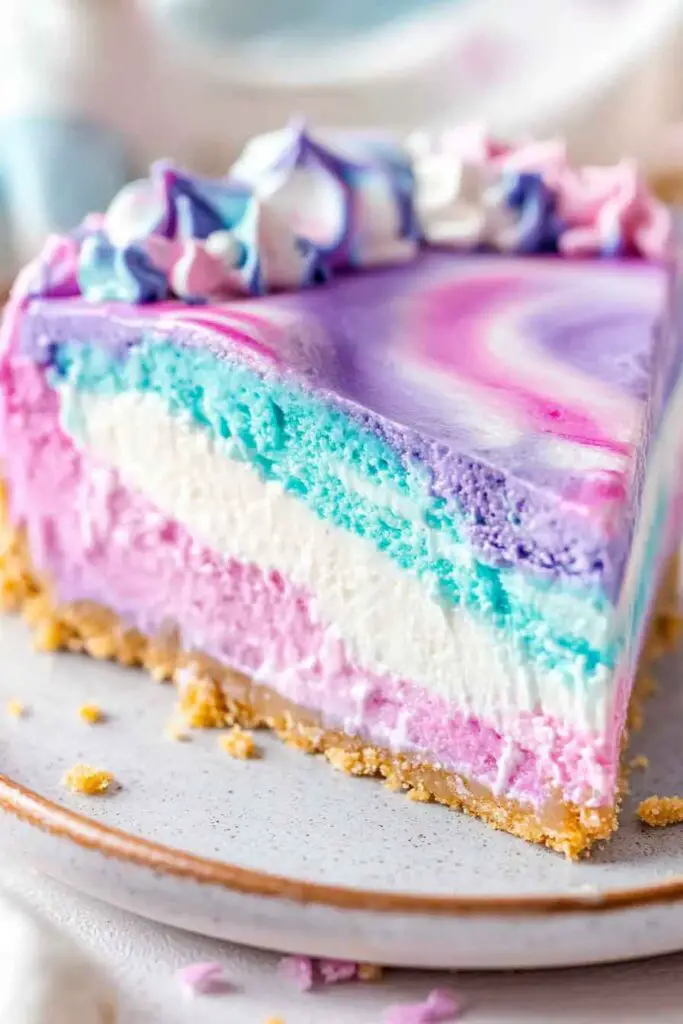 How to Make No Bake Unicorn Cheesecake