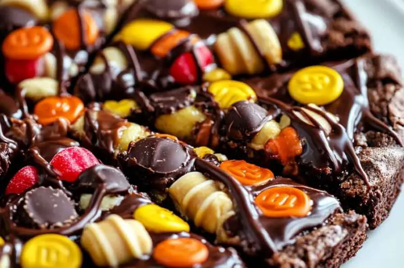 Peanut Butter Brownie Pizza