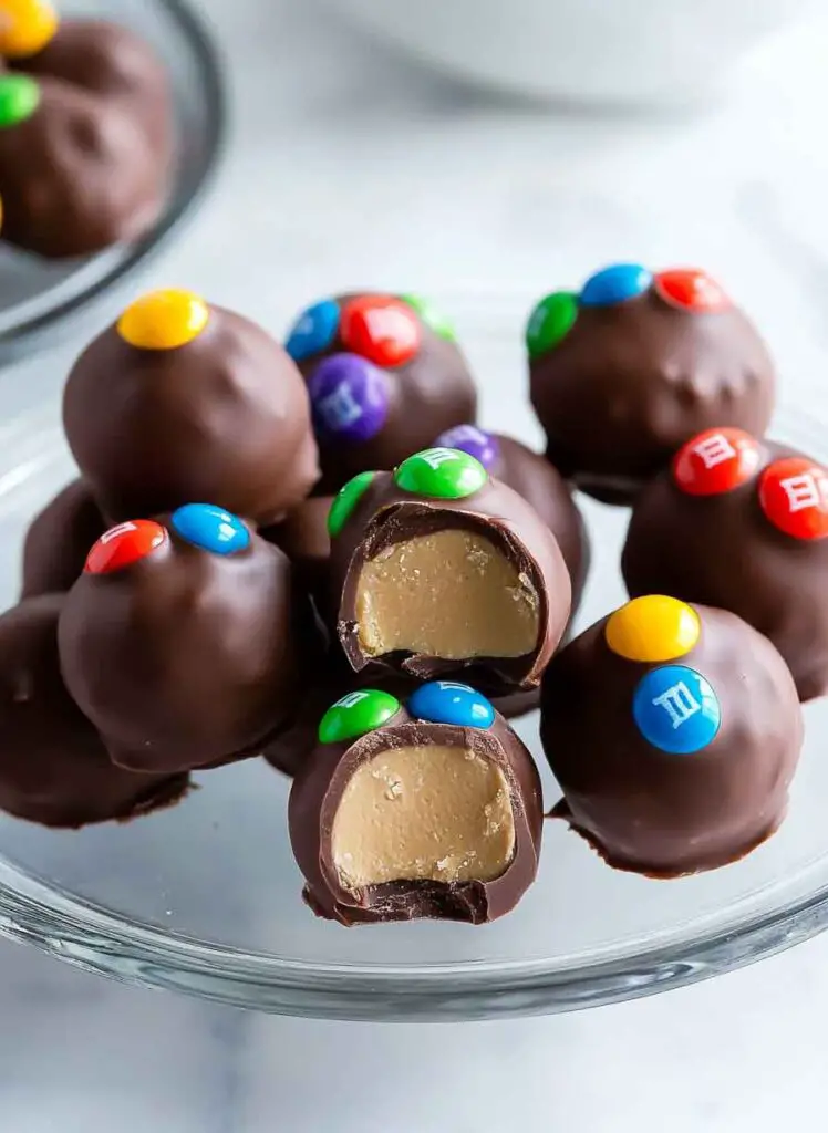 How to Make Peanut Butter M&M Truffles