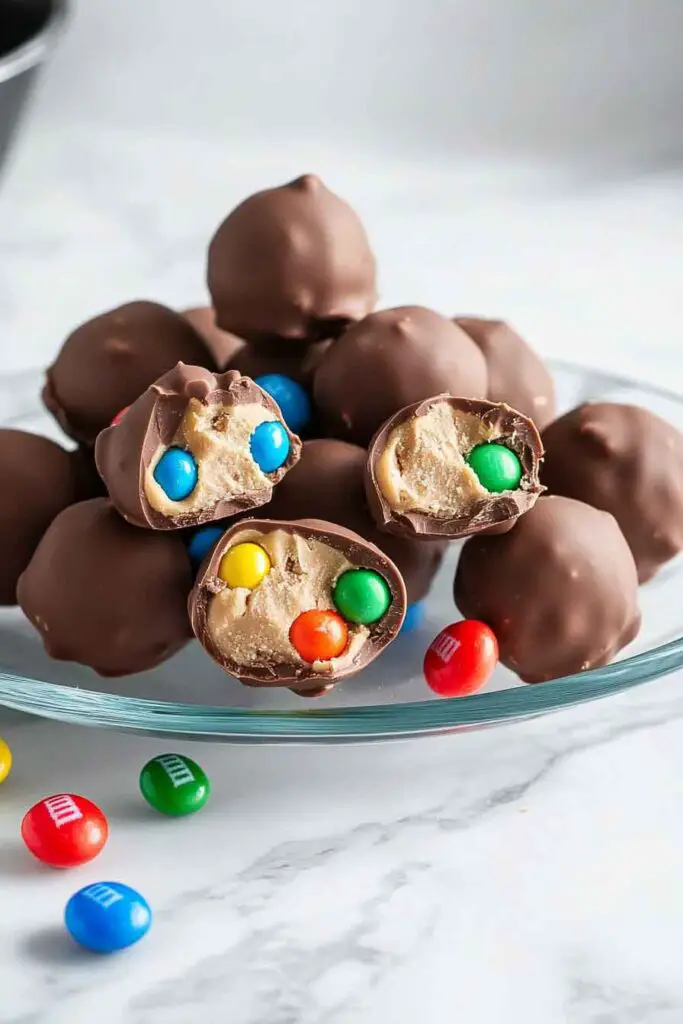 Peanut Butter M&M Truffles