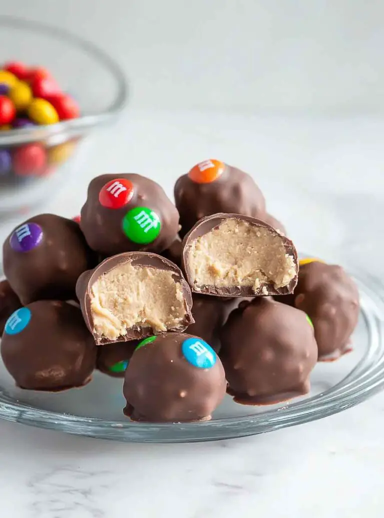 Peanut Butter M&M Truffles