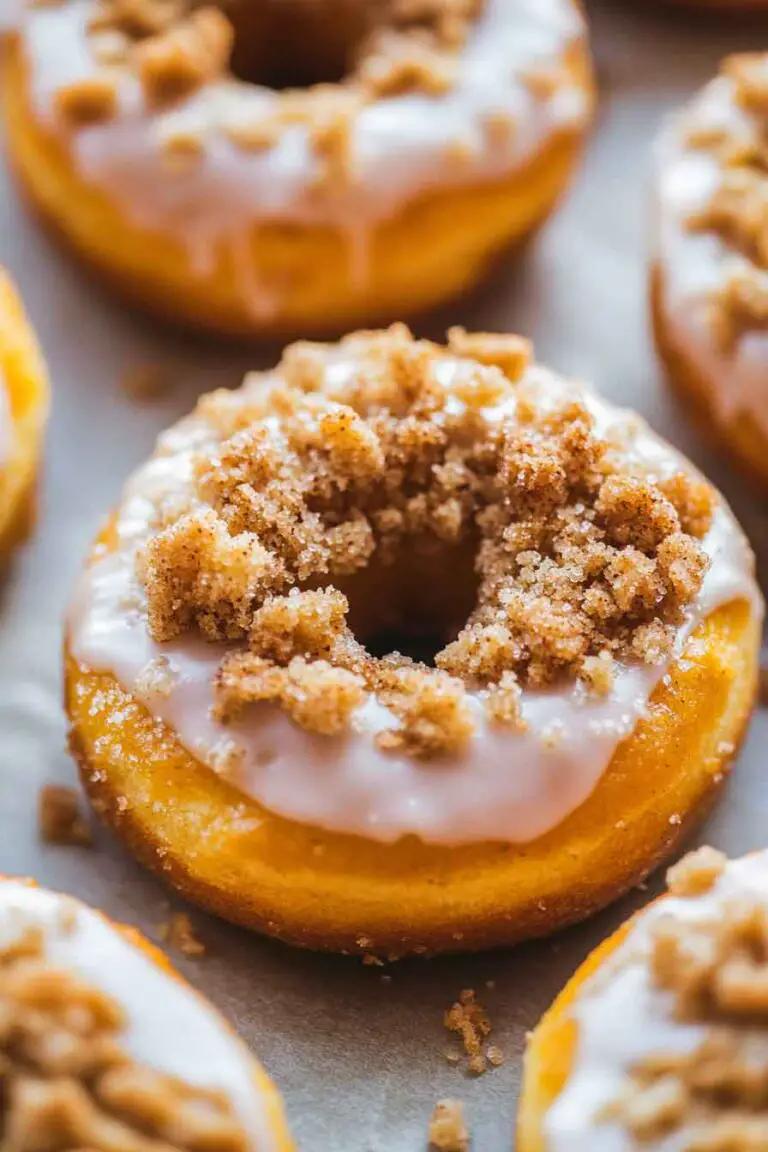 Pumpkin Coffee Cake Donuts