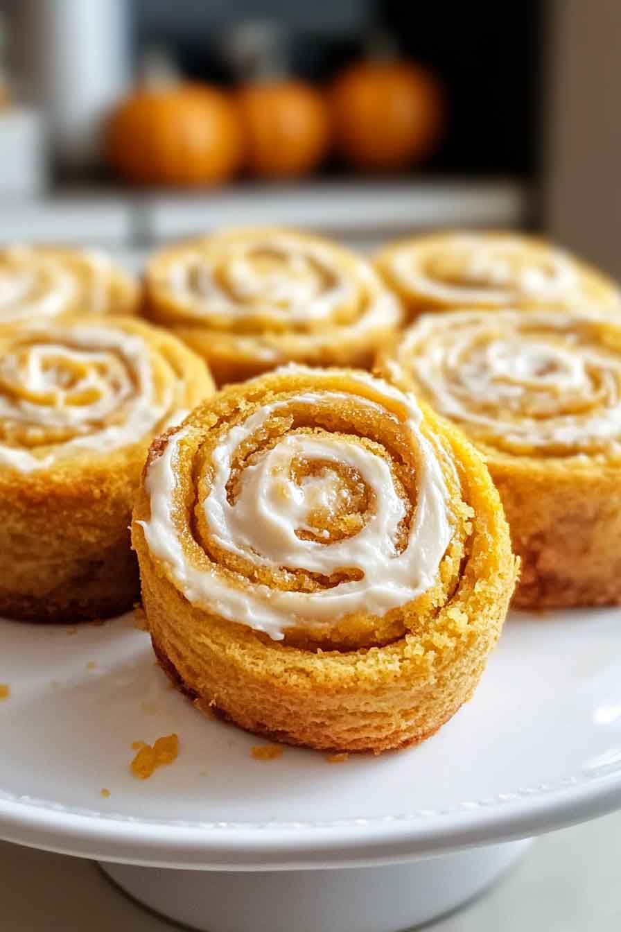 Pumpkin Cream Cheese Pinwheels