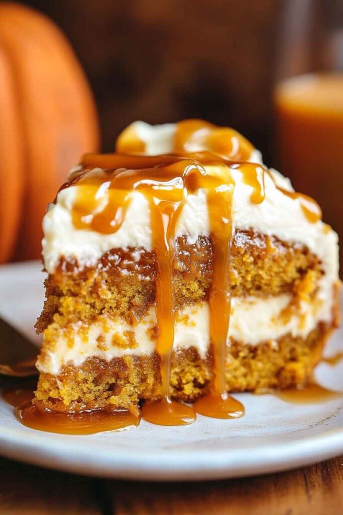 Pumpkin Salted Caramel Cake