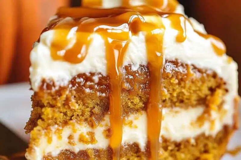 Pumpkin Salted Caramel Cake