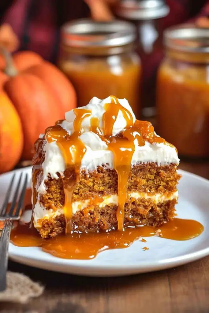 How to Make Pumpkin Salted Caramel Cake