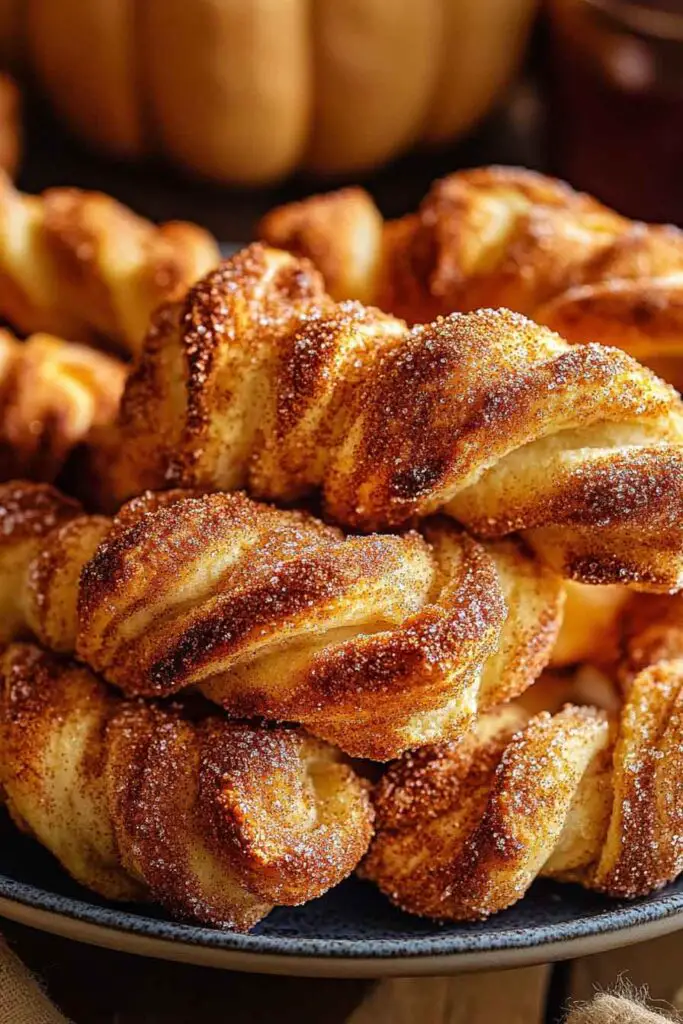 Ingredients for Pumpkin Twists Cinnamon Sugar
