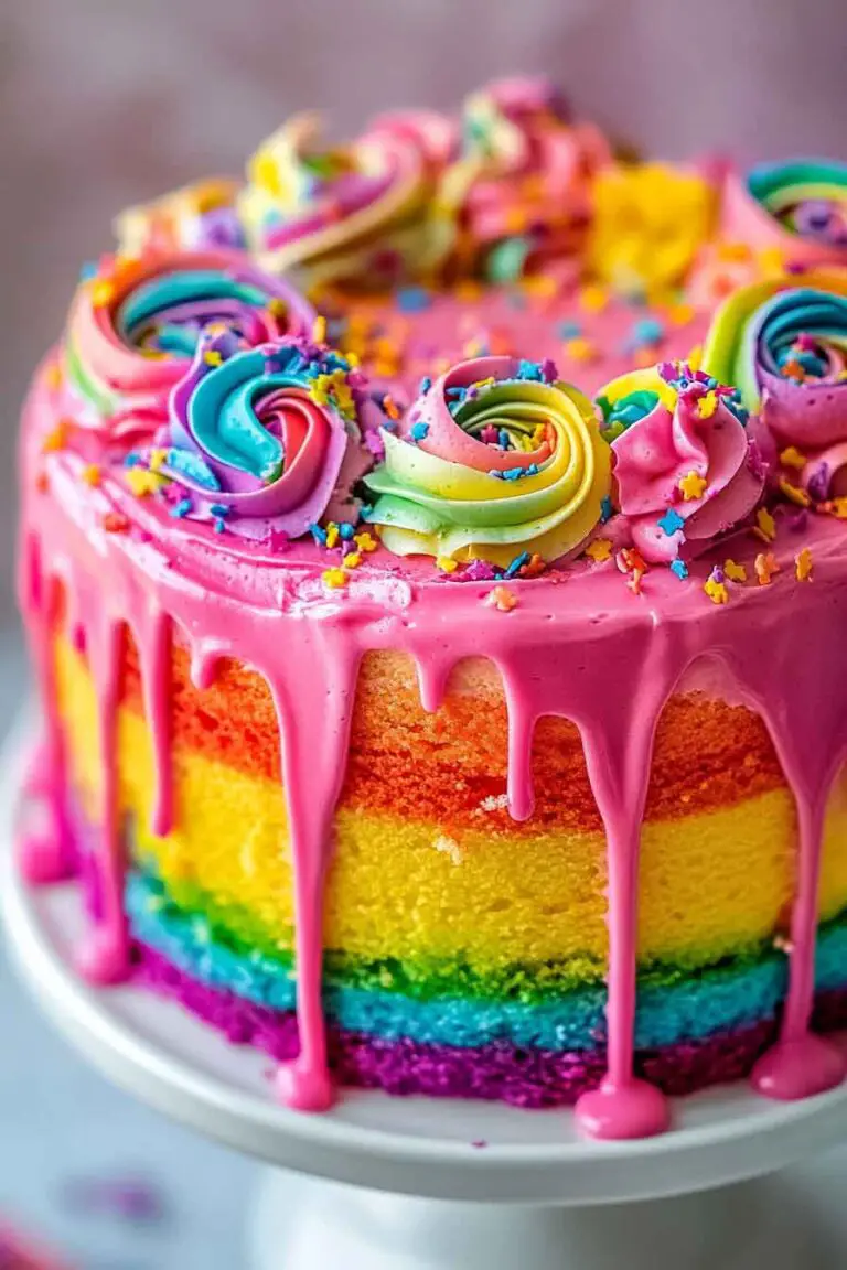 Rainbow Drip Cake Magic