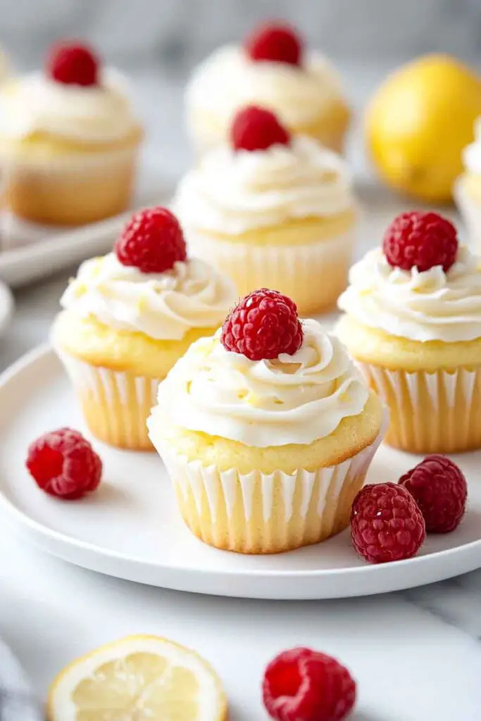 Raspberry Lemon Heaven Cupcakes